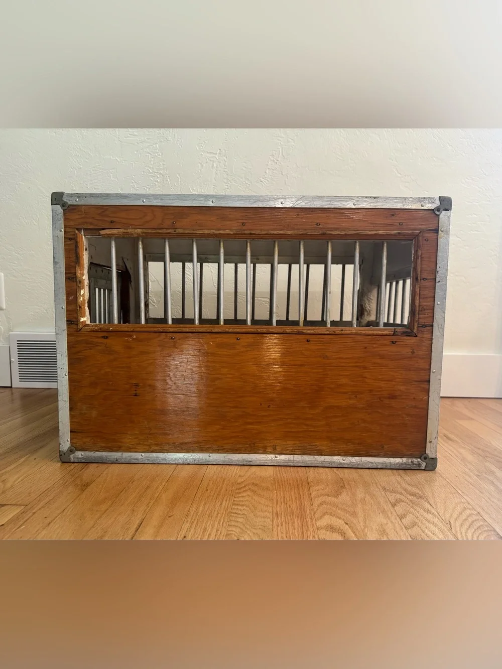 Rare 1960s Kroyer Crates Dog Handlers’ Guild Wooden Travel Kennel